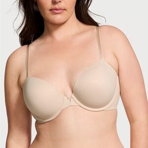 Victoria’s Secret Smooth Lightly Lined Plunge Demi Bra- Beige